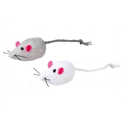 Trixie Myszki 5cm szaro-białe BOX 160 szt [4085]