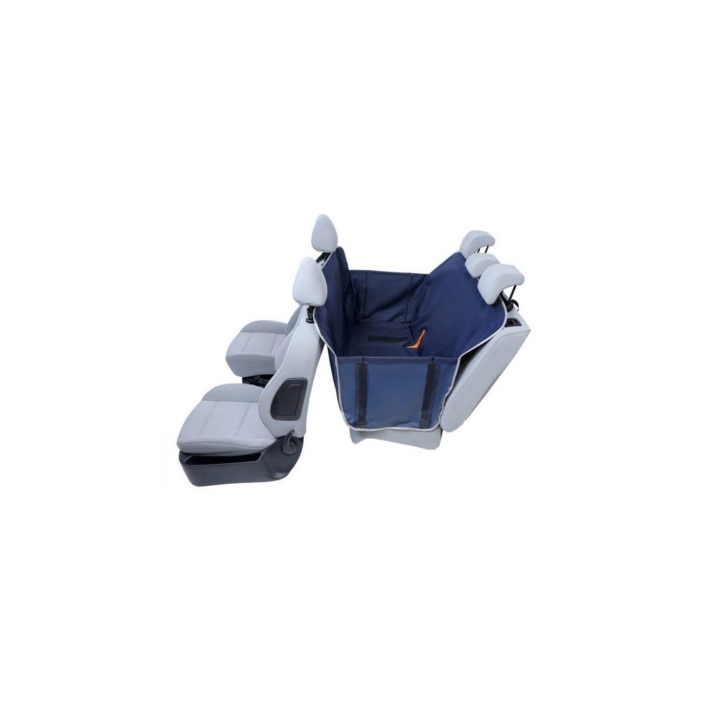 Kardiff Anti Slip mata samochodowa na tylne fotele z zamkiem i bokami L granatowa