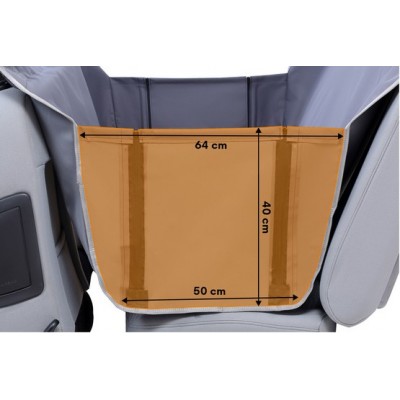 Kardiff Anti Slip mata samochodowa na tylne fotele z zamkiem i bokami S granatowa