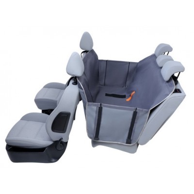 Kardiff Anti Slip mata samochodowa na tylne fotele z zamkiem i bokami S popielata