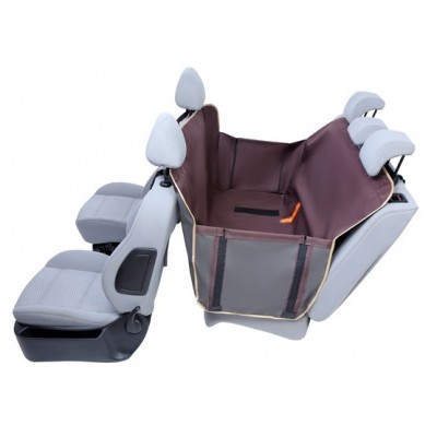 Kardiff Anti Slip mata samochodowa na tylne fotele z bokami S brązowa