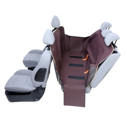 Kardiff Anti Slip mata samochodowa na tylne fotele z bokami S brązowa