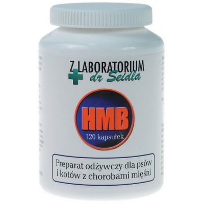 Dr Seidel HMB preparat odżywczy dla psów i kotów 120 kaps. + 20% gratis
