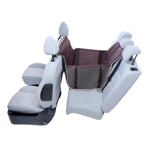 Kardiff Anti Slip Mini 1/2 Mata samochodowa na połowę tylnego fotela brązowa