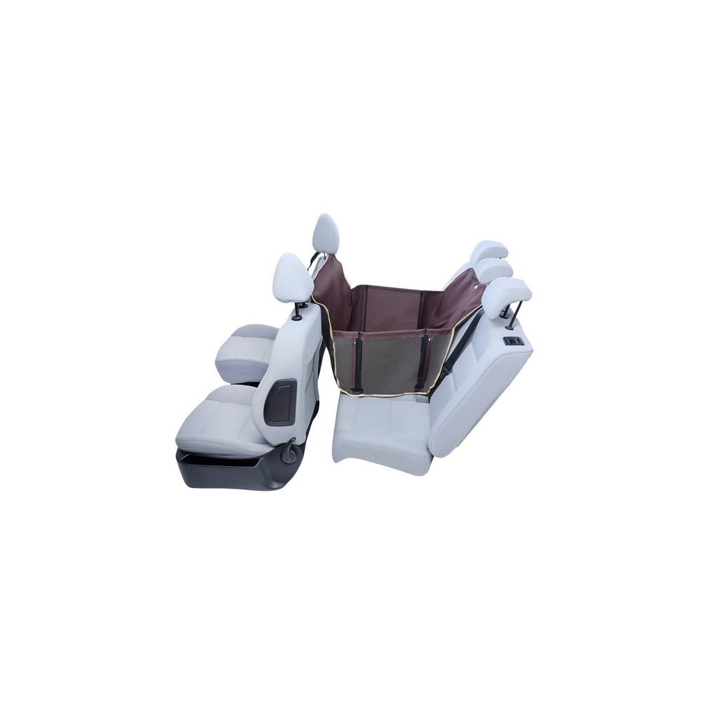 Kardiff Anti Slip Mini 1/2 Mata samochodowa na połowę tylnego fotela brązowa