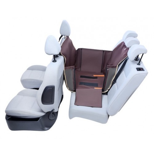 Kardiff Anti Slip Mini 1/2 Mata samochodowa na połowę tylnego fotela brązowa