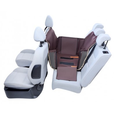 Kardiff Anti Slip Mini 1/2 Mata samochodowa na połowę tylnego fotela brązowa