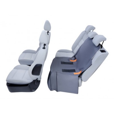 Kardiff Anti Slip Mini 1/2 Mata samochodowa na połowę tylnego fotela brązowa