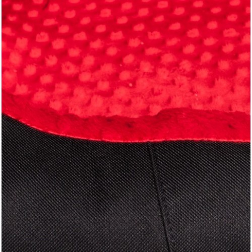 Bimbay Pokrowiec do kanapy Minky r.4 - 125x90cm czarny-czerwony