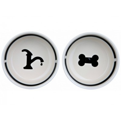 Trixie Miski ceramiczne 2,6L na stojaku [24643]