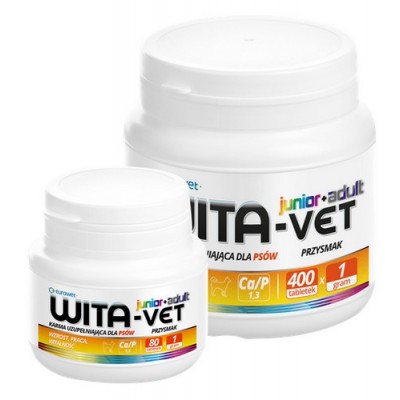 Wita-Vet Junior + Adult dla psów  25kg 1g 400tabl
