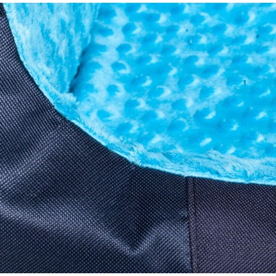 Bimbay Pokrowiec do kanapy Minky r.2 - 80x65cm granat-turkus