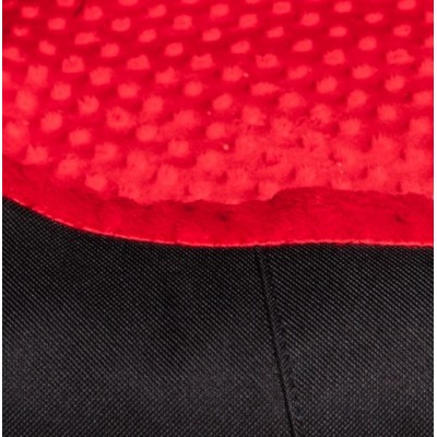 Bimbay Pokrowiec do kanapy Minky r.2 - 80x65cm czarny-czerwony