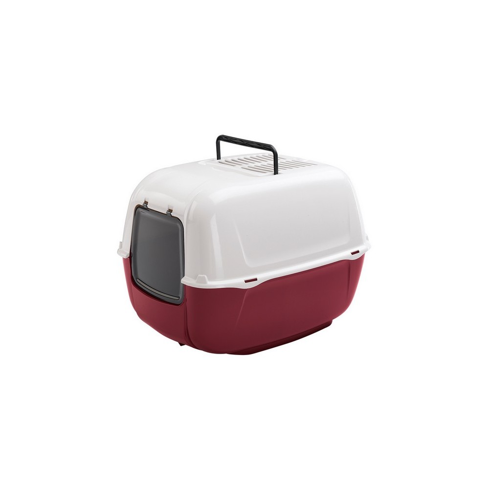 Ferplast Prima New Toaleta dla kota biało-bordowa [72053799EL]