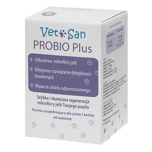 Vetosan Probio Plus 60 tabletek