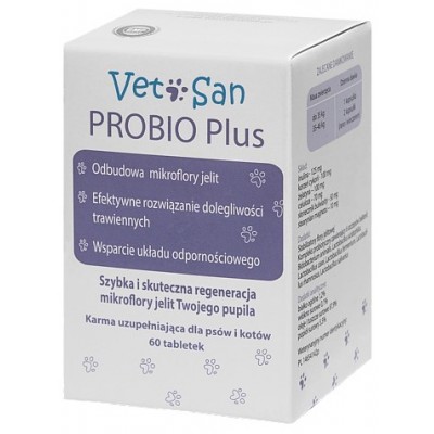Vetosan Probio Plus 60 tabletek