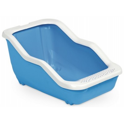 MPS Kuweta Netta Open biało-niebieska 54x39x29cm