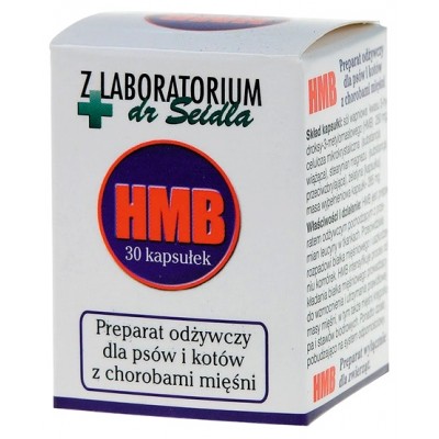Dr Seidel HMB preparat odżywczy dla psów i kotów 30 kaps. + 20% gratis