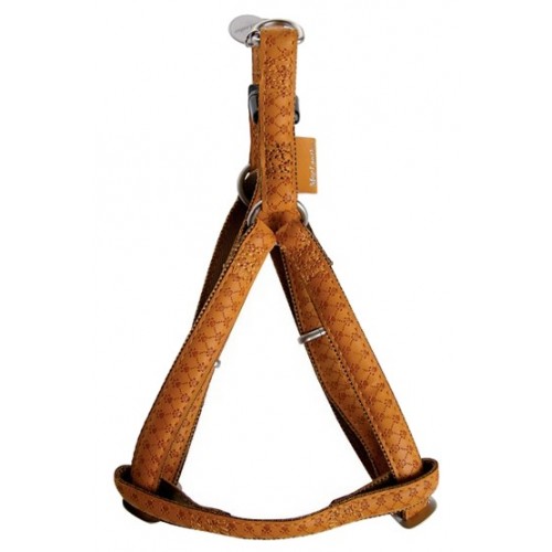 Zolux Szelki regulowane Mac Leather 10mm Żółte [522050JA]