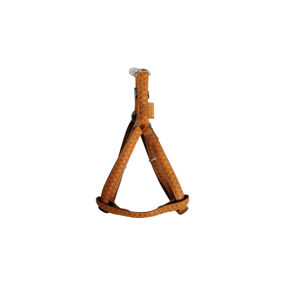 Zolux Szelki regulowane Mac Leather 10mm Żółte [522050JA]