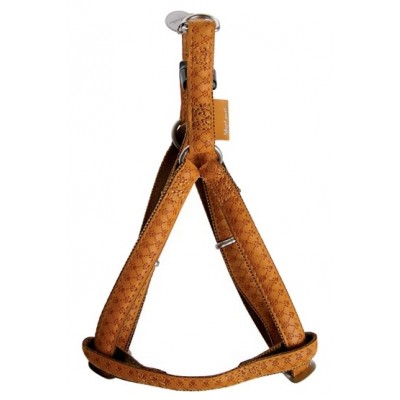 Zolux Szelki regulowane Mac Leather 10mm Żółte [522050JA]