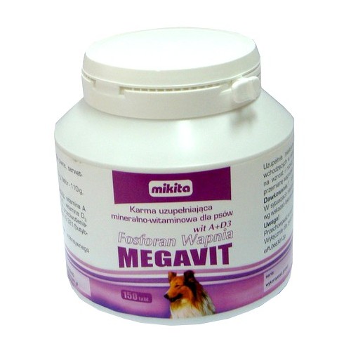 Mikita Megavit Fosforan wapnia AD3 150tabl. - wzrost i rozwój kości