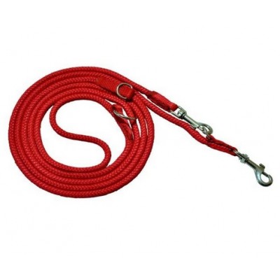 CHABA Smycz linka regulowana - 10mm x 130/220cm czerwona