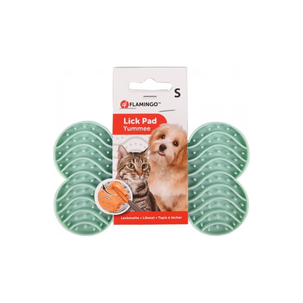 Flamingo Lick Pad Mata antystresowa S zielona