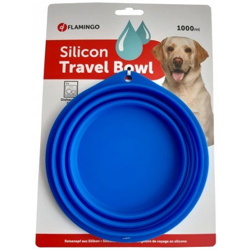 Flamingo Miska podróżna niebieska 1000ml [44039]