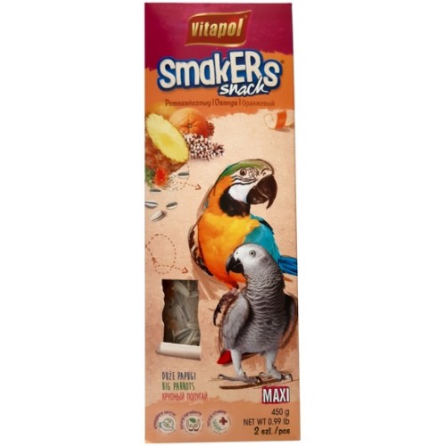 Vitapol Smakers dla dużych papug - pomarańczowy 2szt [2704]