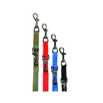 CHABA Smycz taśma regulowana - 10mm x 130/260cm czerwona