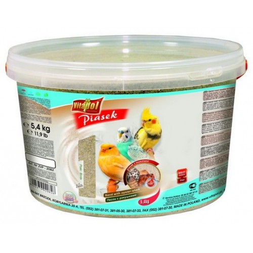 Vitapol Piasek dla ptaków z muszlami wiadro 3L / 5,4kg [2082]