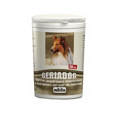 Mikita Geriadog 50 tabletek - preparat dla starszych lub osłabionych psów i kotów
