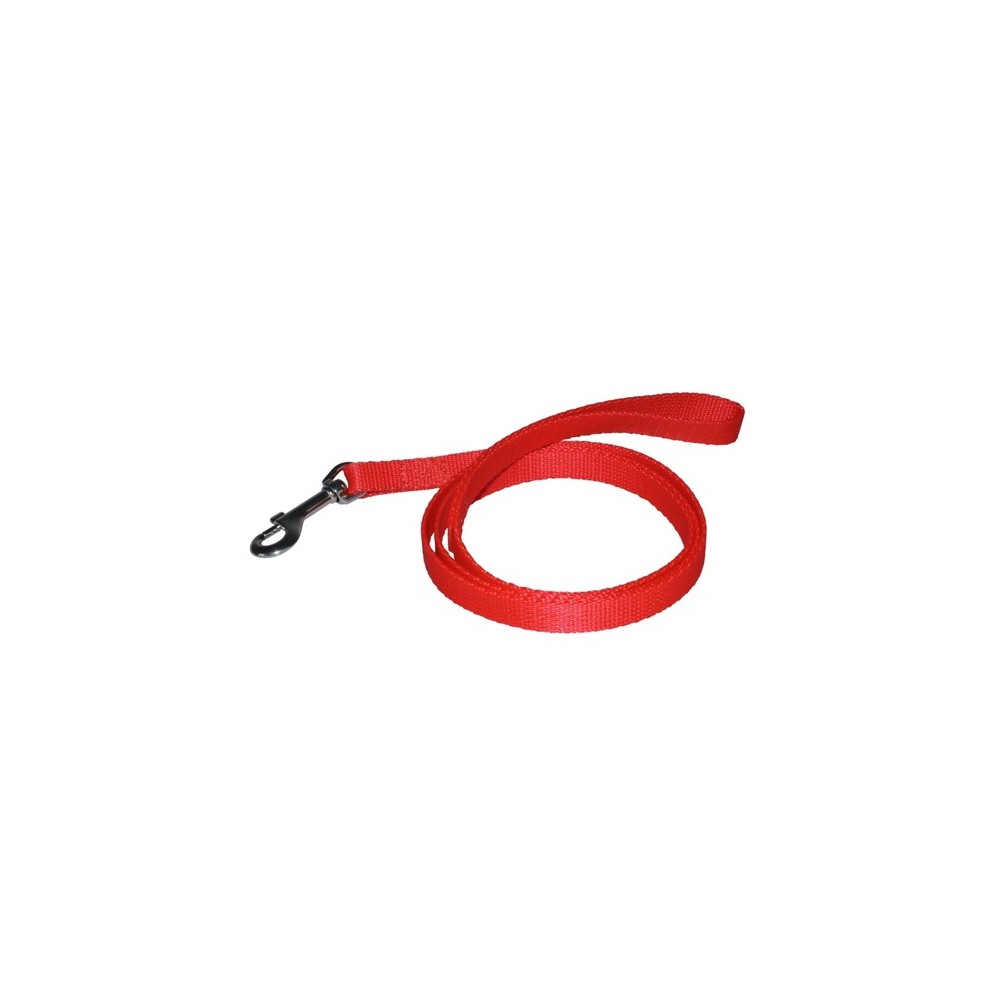 CHABA Smycz taśma - 20mm czerwona