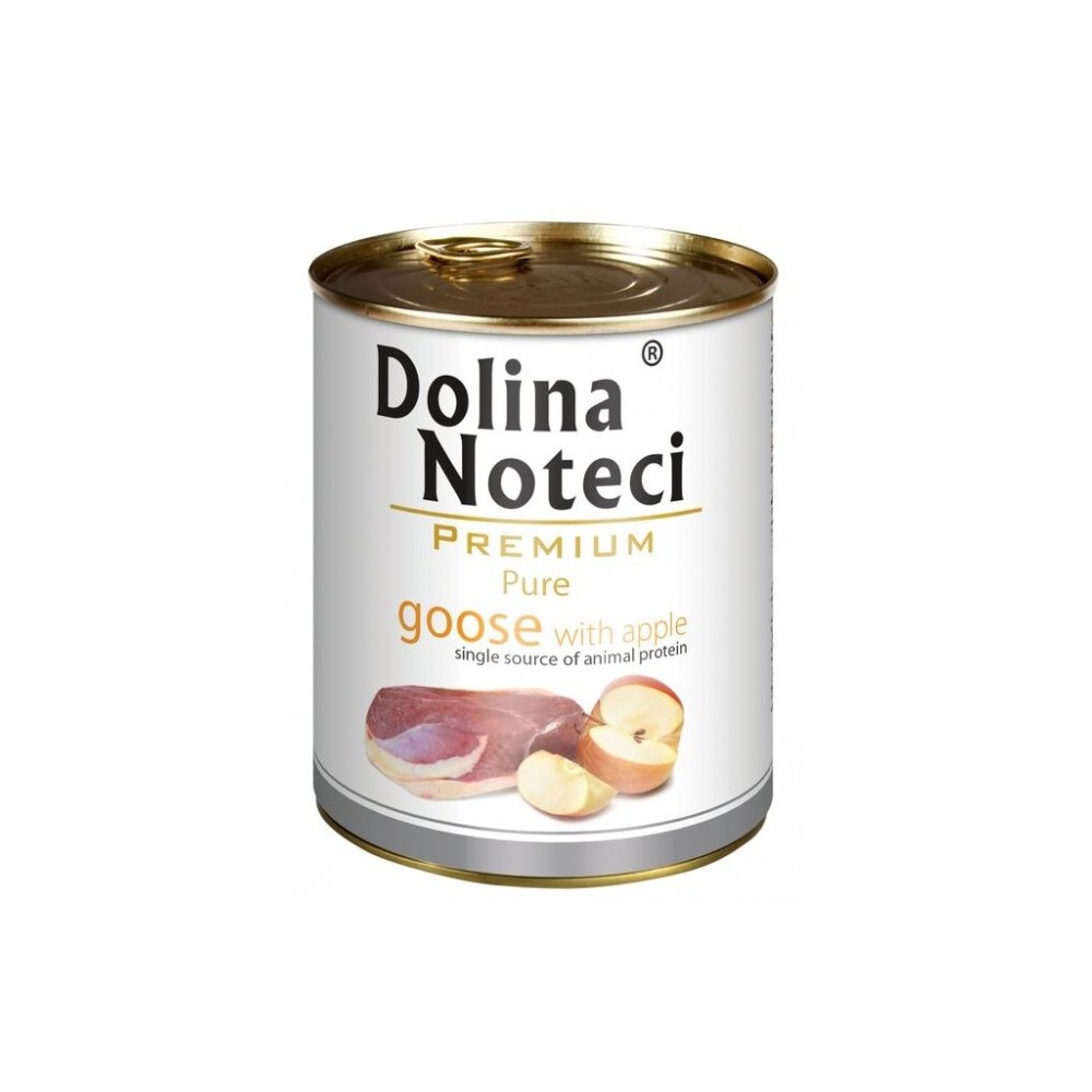 Dolina Noteci Premium Pies Pure Gęś i jabłko puszka 800g