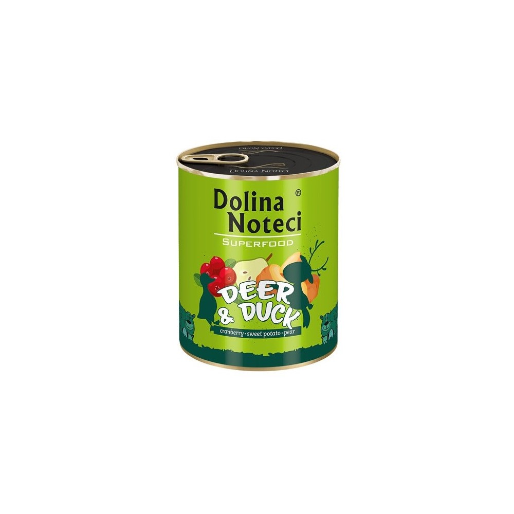 Dolina Noteci Superfood Pies Jeleń i kaczka puszka 800g