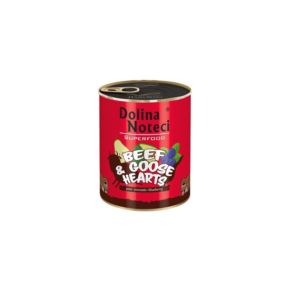 Dolina Noteci Superfood Pies Wołowina i serca gęsi puszka 800g