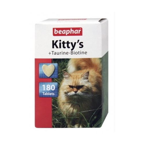 Beaphar Kitty's Taurine + Biotine tabletki witaminowe 75szt
