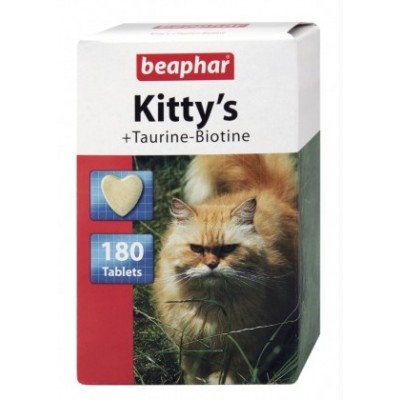 Beaphar Kitty's Taurine + Biotine tabletki witaminowe 75szt