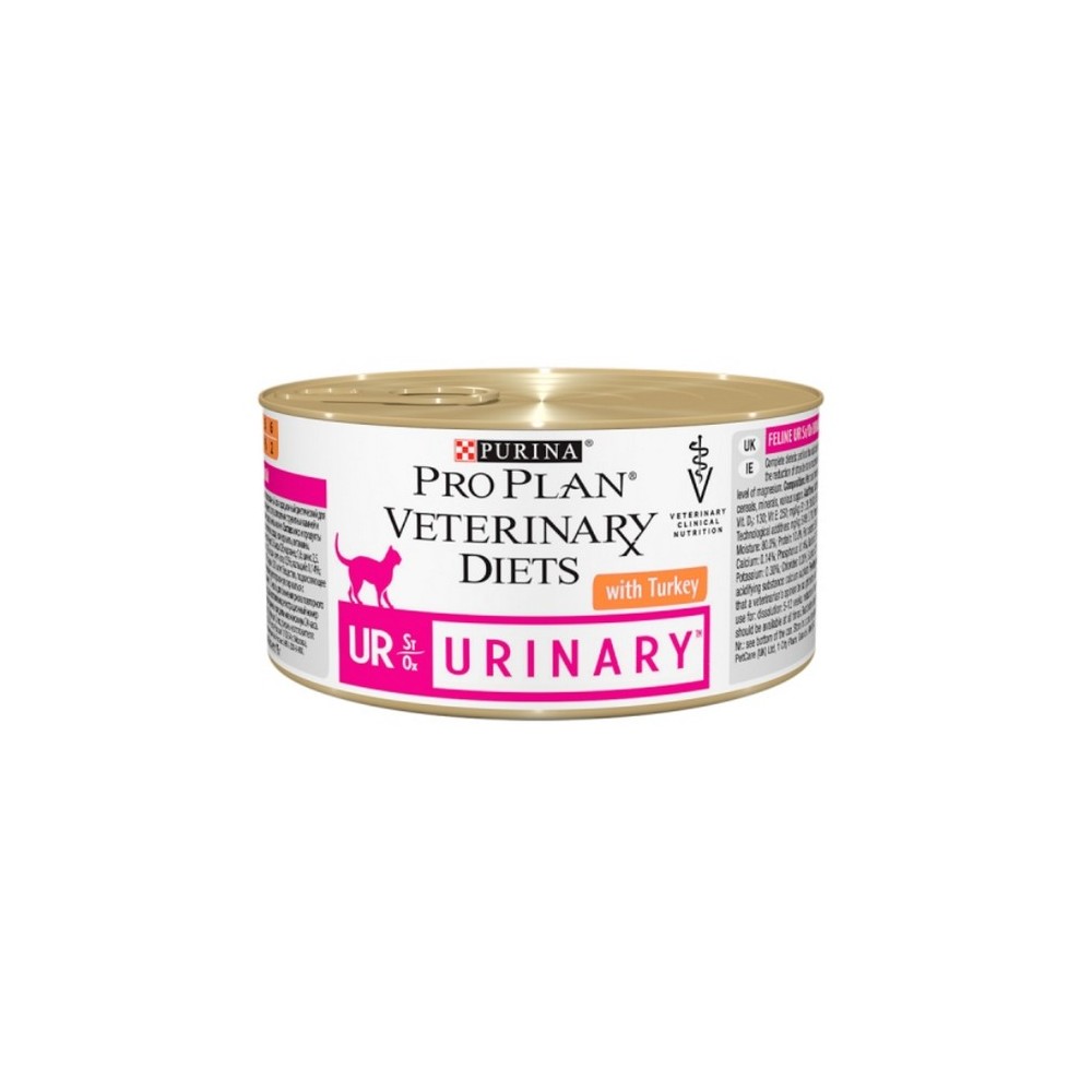 Purina Veterinary Diets Urinary UR Feline indyk puszka 195g