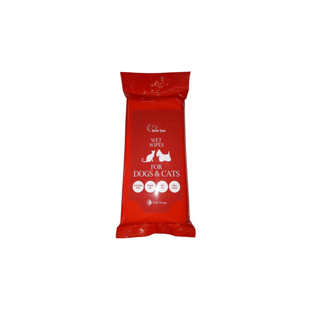 Over Zoo Wet Wipes - chusteczki pielęgnacyjne dla psa i kota