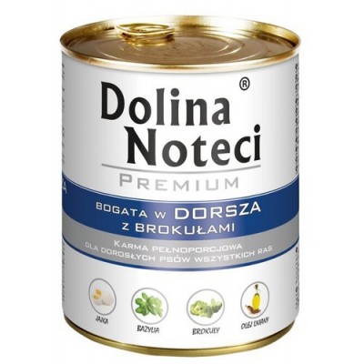 Dolina Noteci Premium Pies Dorsz i brokuły puszka 800g