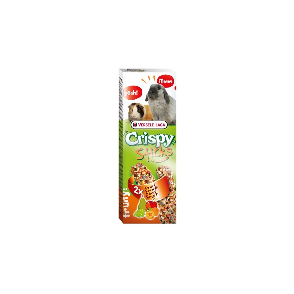 Versele-Laga Crispy Sticks Rabbit & Guinea Pig Fruits - kolby dla królików i świnek z owocami 110g