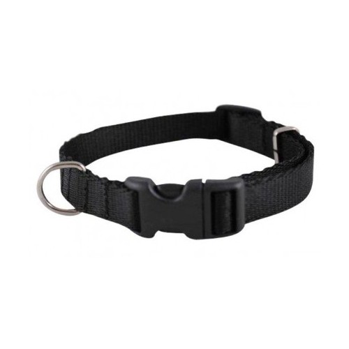 CHABA Obroża taśma regulowana 10mm x 30cm czarna