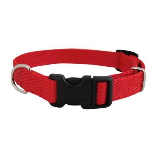 CHABA Obroża taśma regulowana 10mm x 30cm czerwona