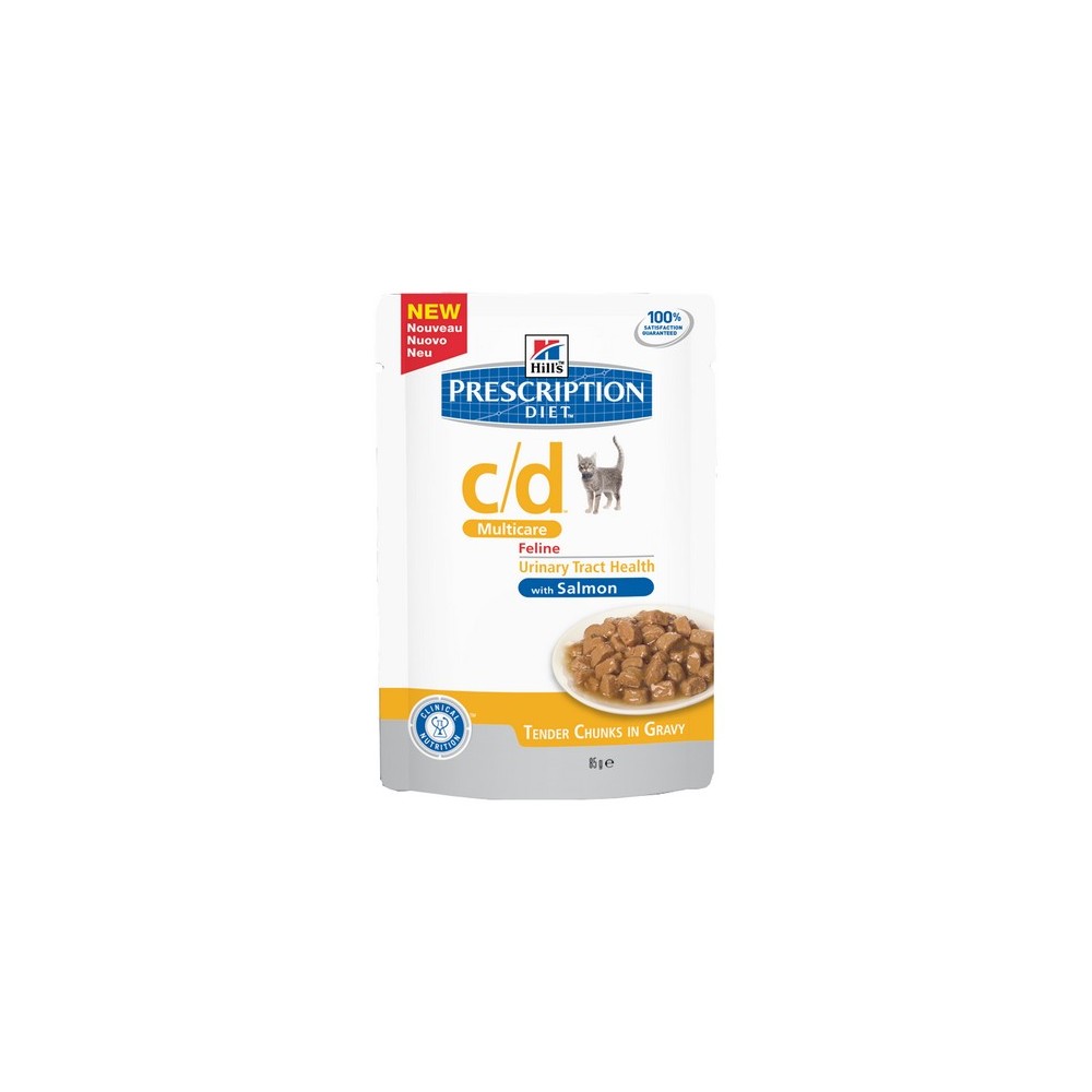 Hill's Prescription Diet c/d Feline z Łososiem saszetka 85g