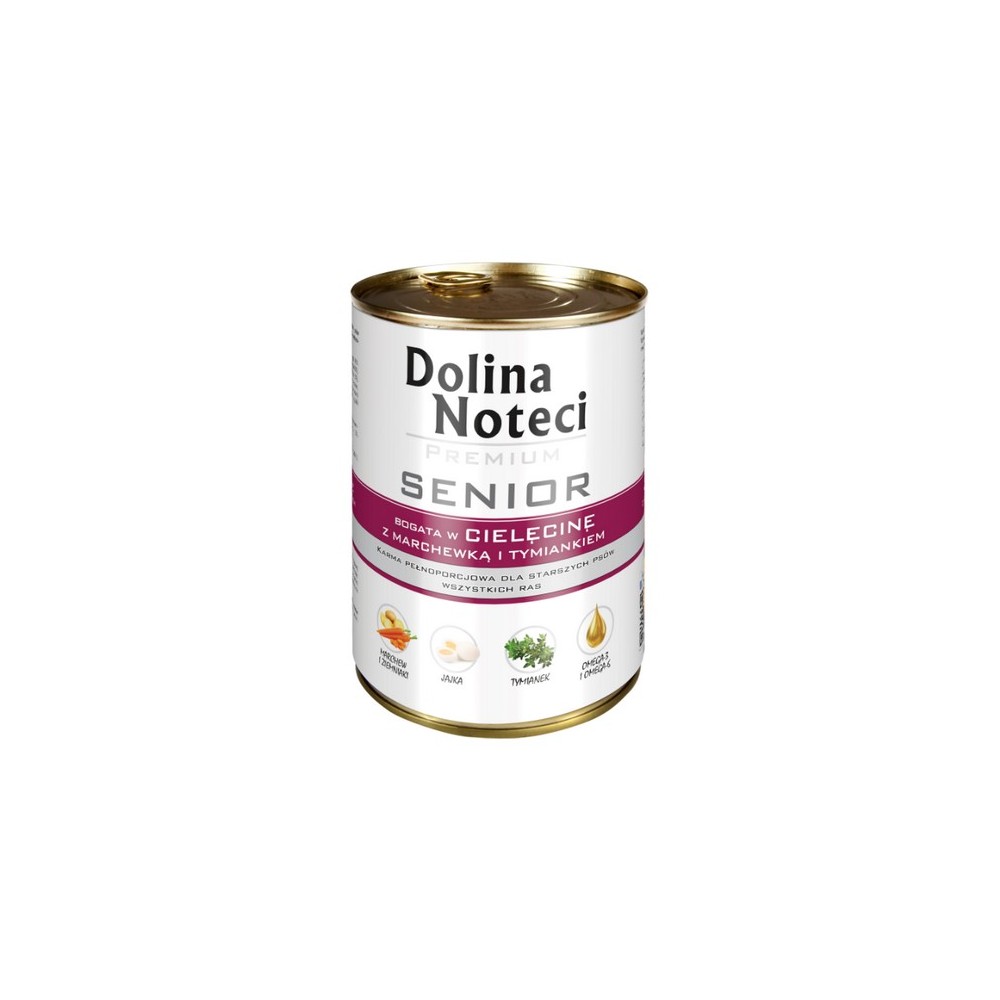 Dolina Noteci Premium Pies Senior Cielęcina puszka 400g