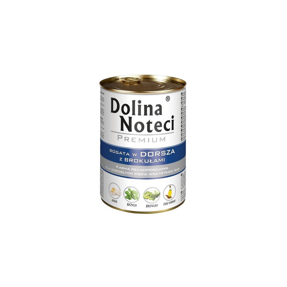 Dolina Noteci Premium Pies Dorsz i brokuły puszka 400g