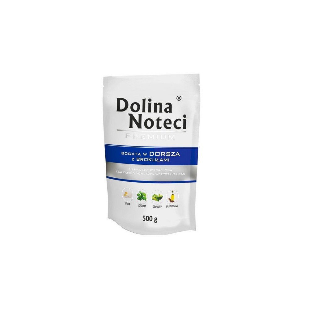 Dolina Noteci Premium Pies Dorsz z brokułami saszetka 500g