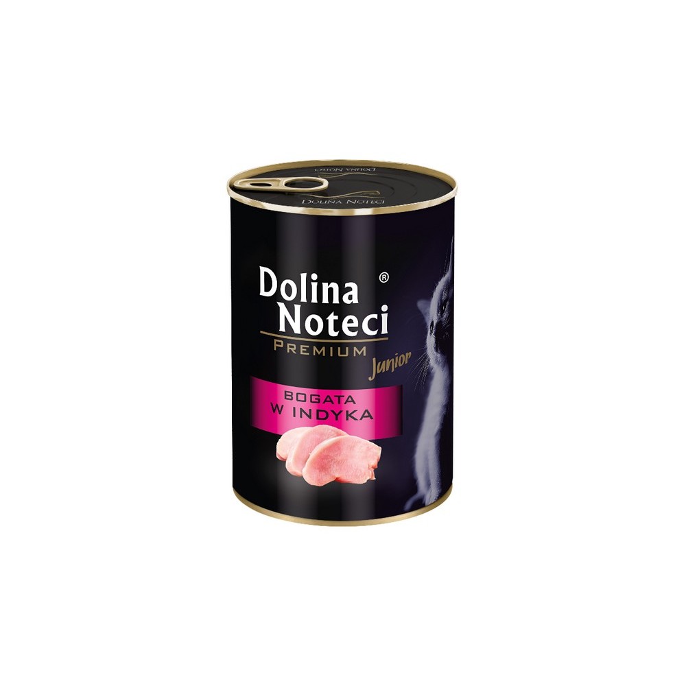 Dolina Noteci Premium Kot Junior Bogata w indyka puszka 400g